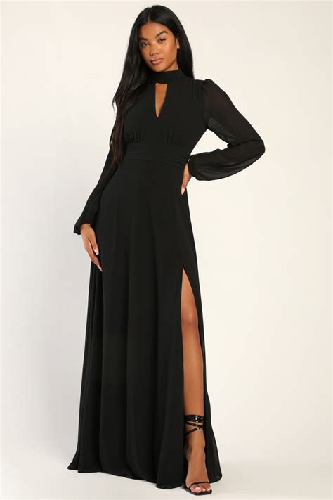 lulus long sleeve black dress|lulu long sleeve maxi dress.